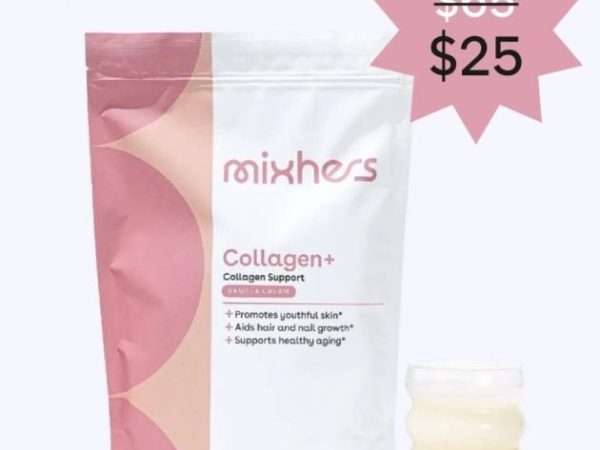 *HOT* Mixhers Vanilla Collagen only $25 shipped (Reg. $65!), plus more!